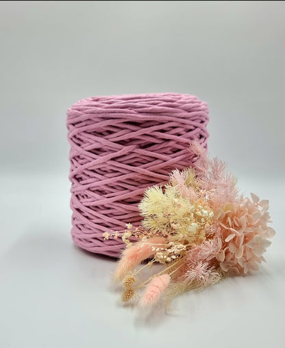 Candy Pink - 3MM Single Strand Luxe Cotton String 1KG Stardust Melbourne