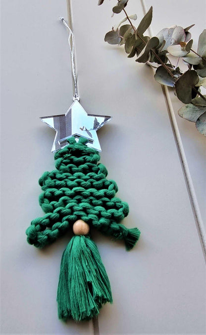 Christmas Tree Gift with a Star | Macrame Ornaments - Stardust Melbourne