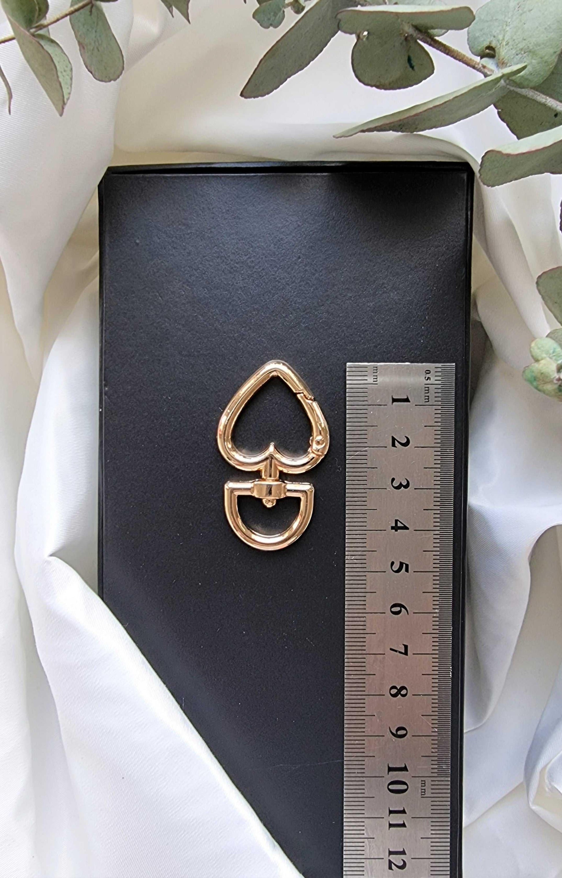 Heart Shaped Key Ring Clasps 3 Piece 27mmx45mm | Large Bottom Stardust Melbourne