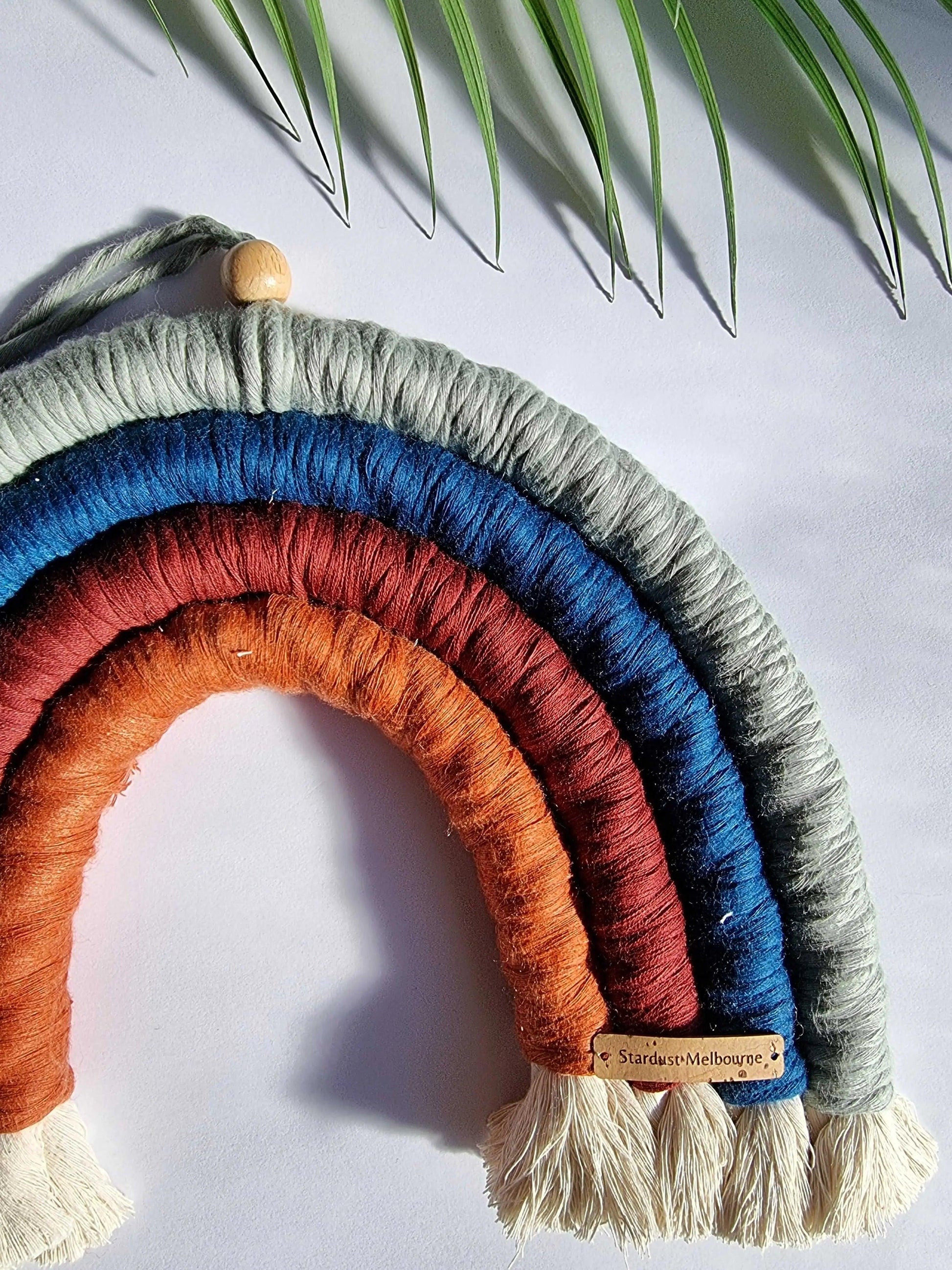 large macrame wall hanging Rainbow Macrame Wall Hanging | Rainbow Decor - Stardust Melbourne