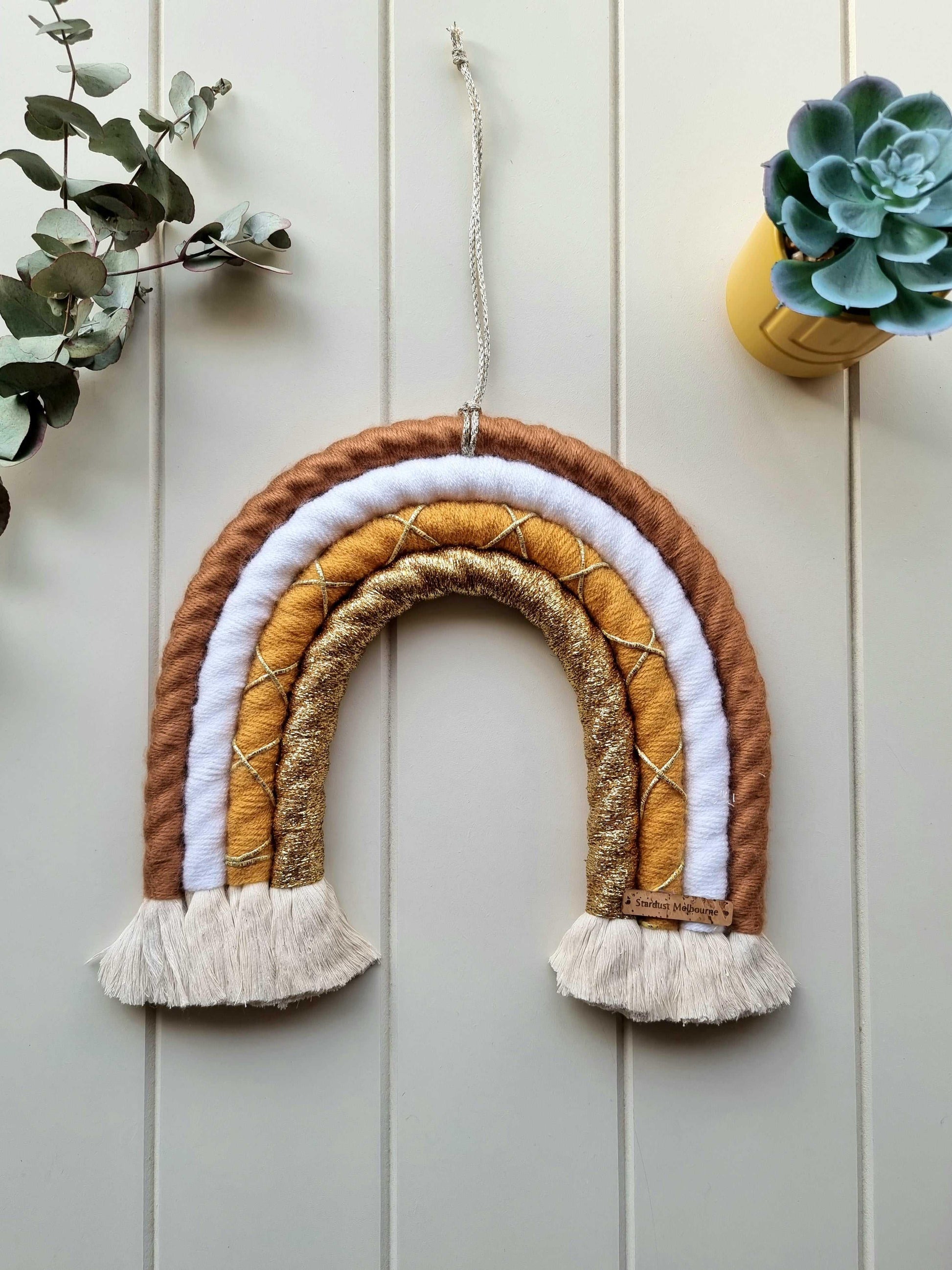 Large Sunshine Rainbow Macrame Wall Hanging - Stardust Melbourne