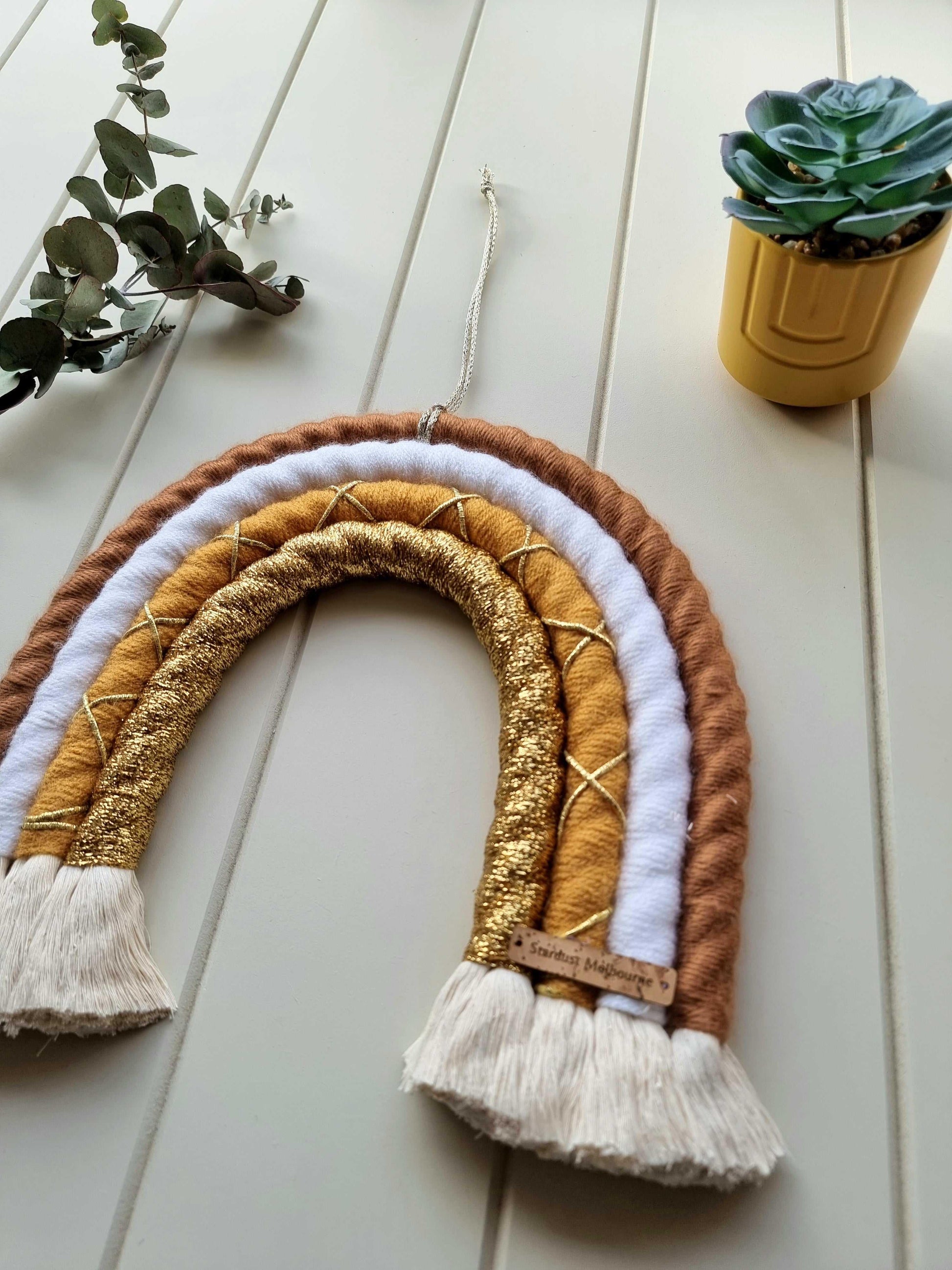 Large Sunshine Rainbow Macrame Wall Hanging - Stardust Melbourne