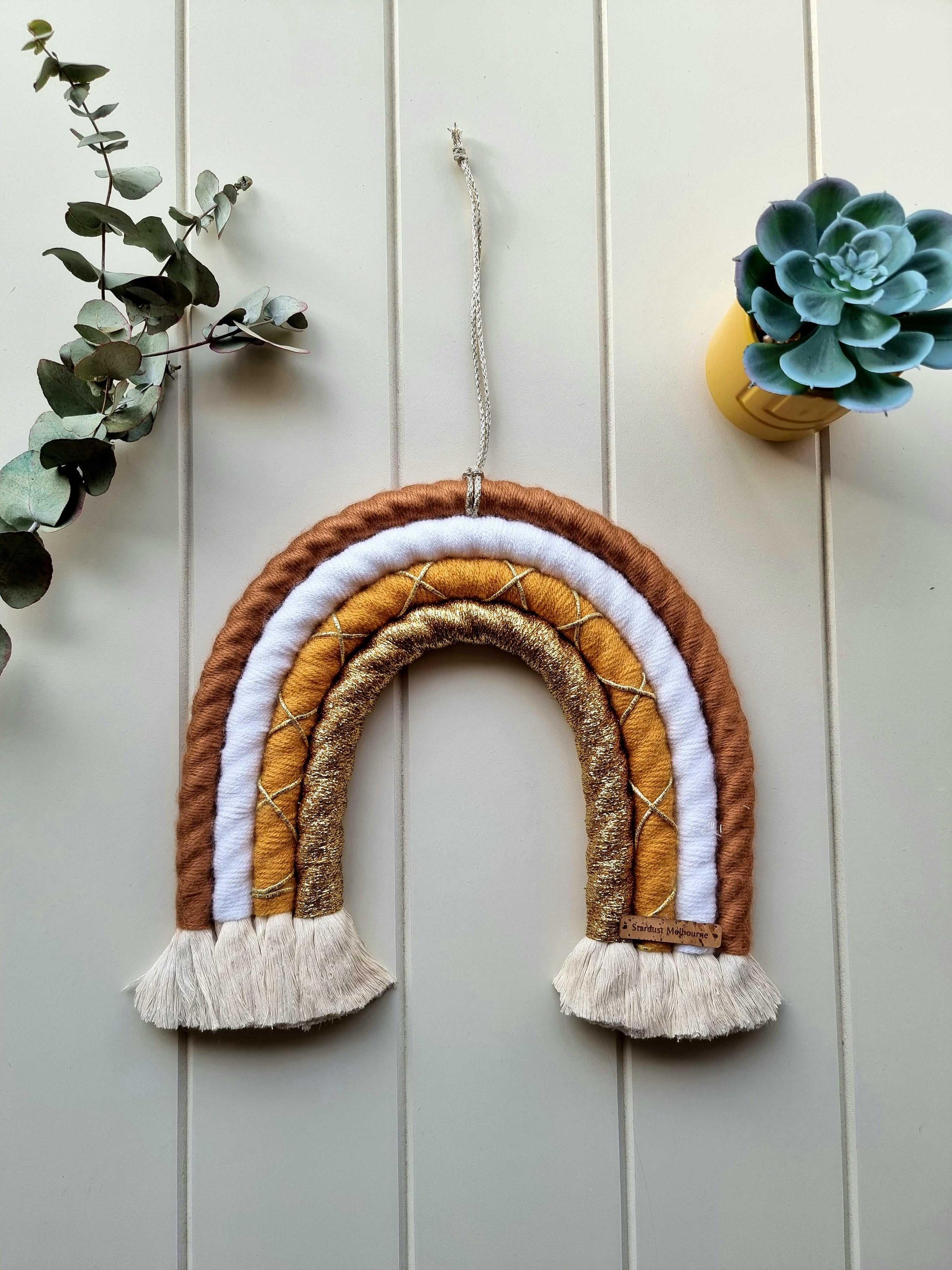 Large Sunshine Rainbow Macrame Wall Hanging - Stardust Melbourne