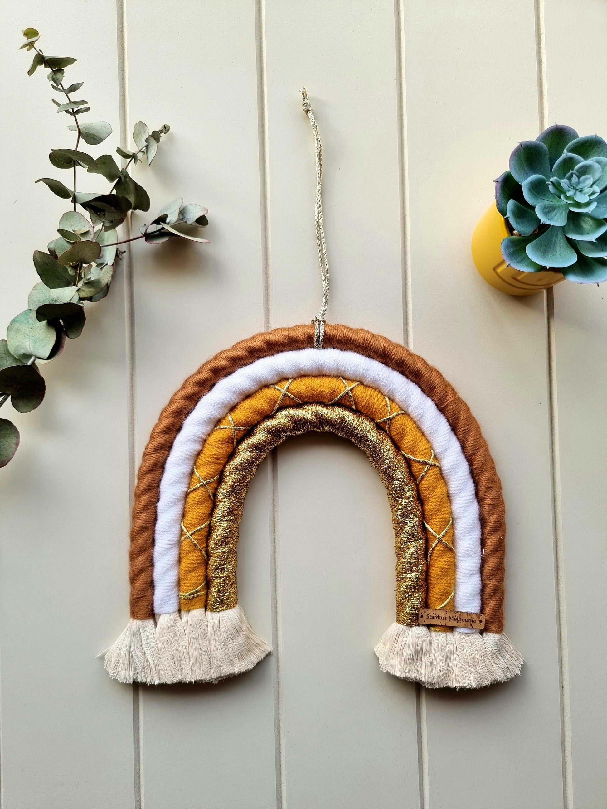 Large Sunshine Rainbow Macrame Wall Hanging - Stardust Melbourne