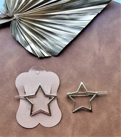 Macrame Hair Clip Frame | Star | Gold Stardust Melbourne