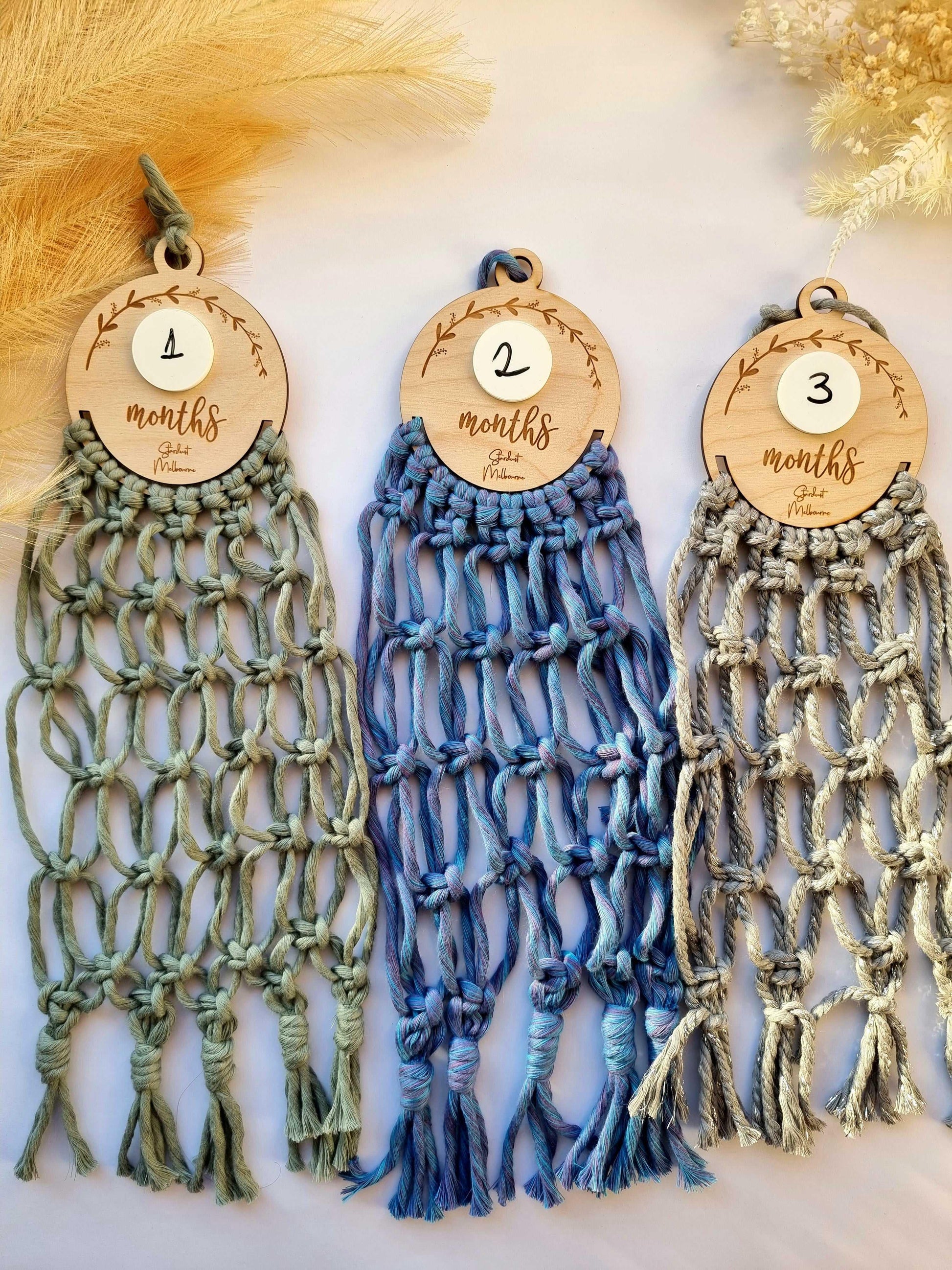 Macrame Milestone Wall Hanging | Unique Designs of Macrame - Stardust Melbourne