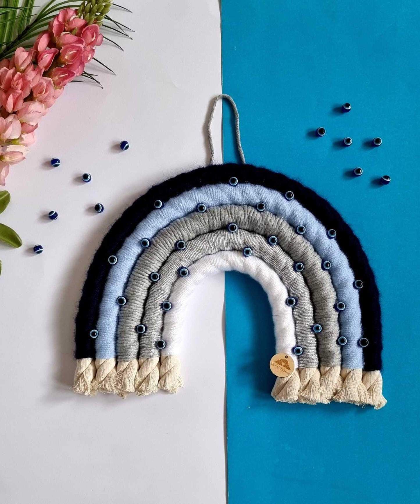 Macrame Rainbow Evil Eye  Home Decor XL | Handmade Rainbow - Stardust Melbourne