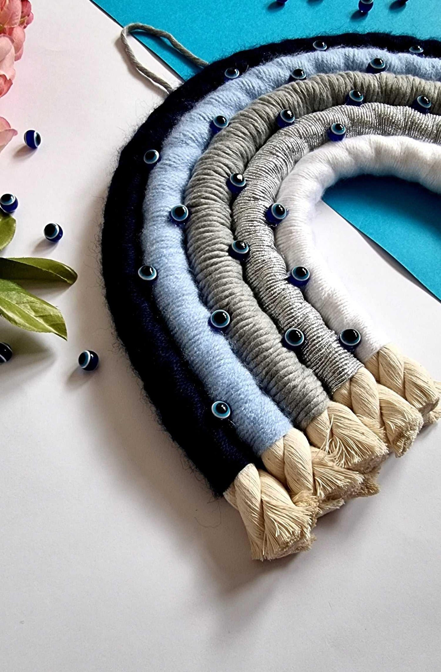 Macrame Rainbow Evil Eye  Home Decor XL | Handmade Rainbow - Stardust Melbourne