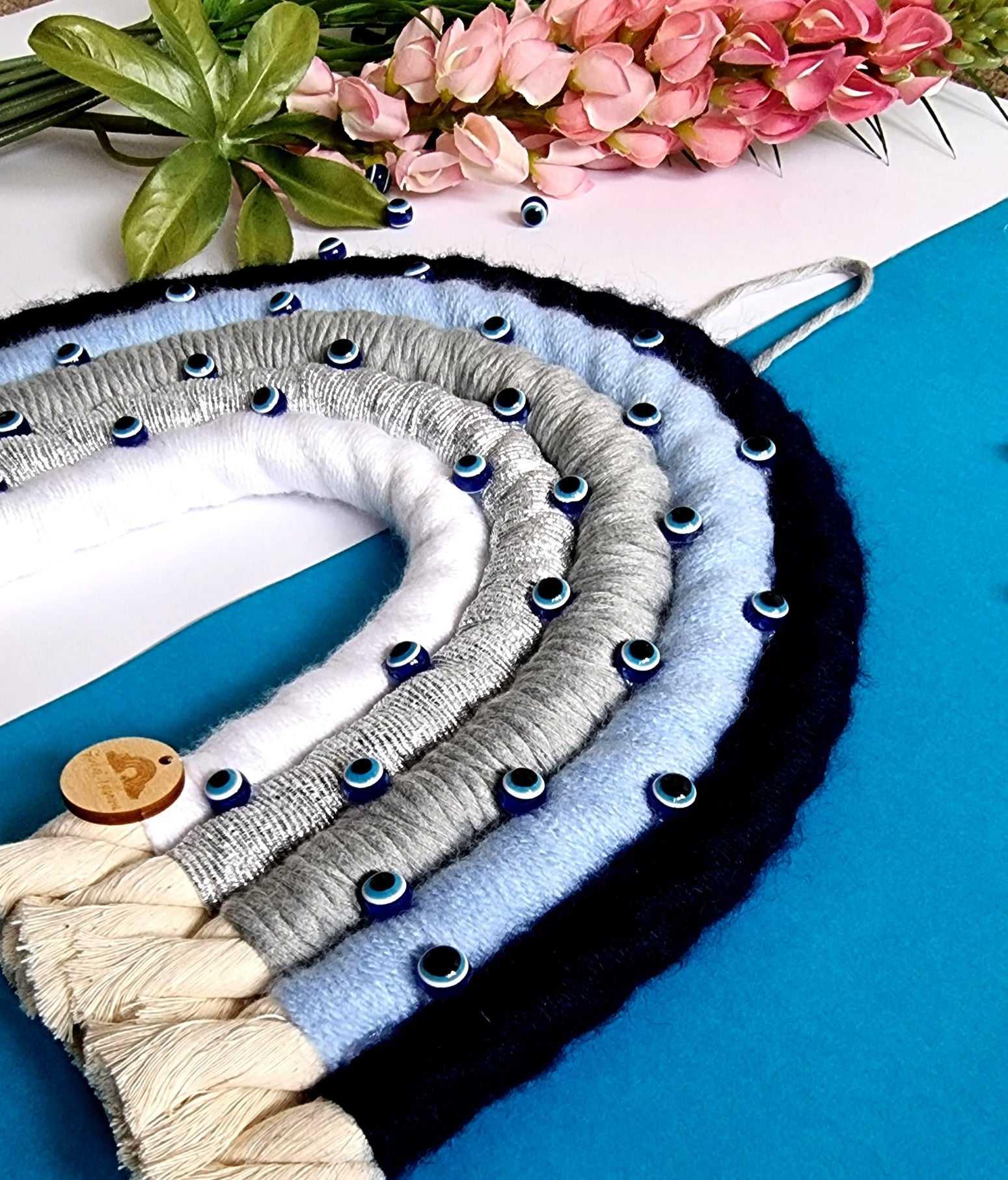 Macrame Rainbow Evil Eye  Home Decor XL | Handmade Rainbow - Stardust Melbourne