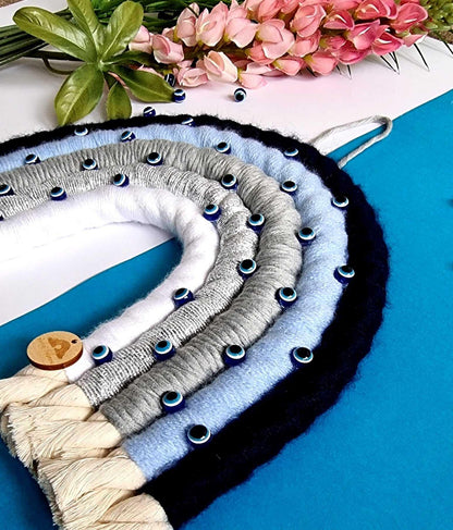 Macrame Rainbow Evil Eye  Home Decor XL | Handmade Rainbow - Stardust Melbourne