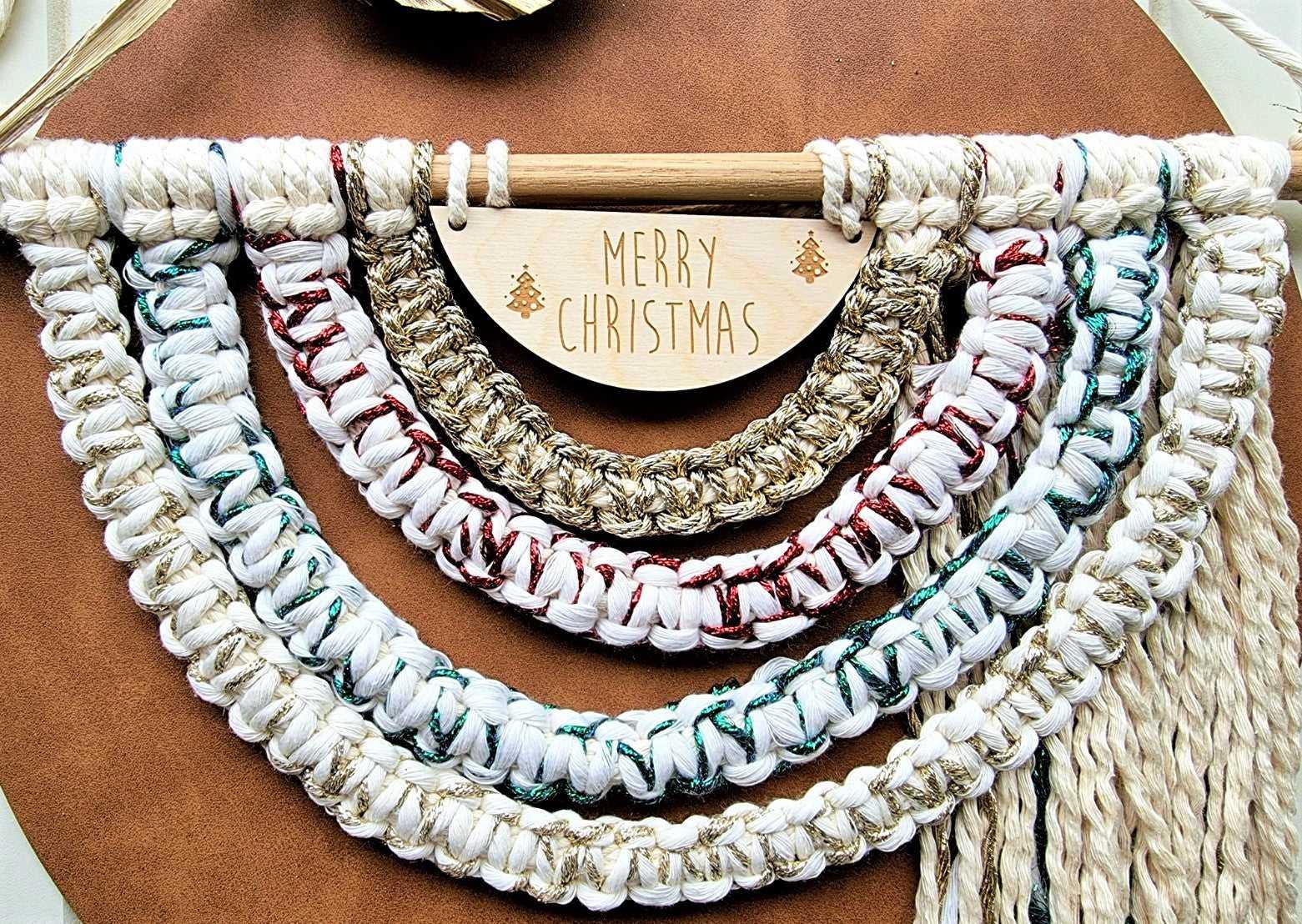 Macrame Rainbow Wall Hanging | Merry Christmas - Stardust Melbourne