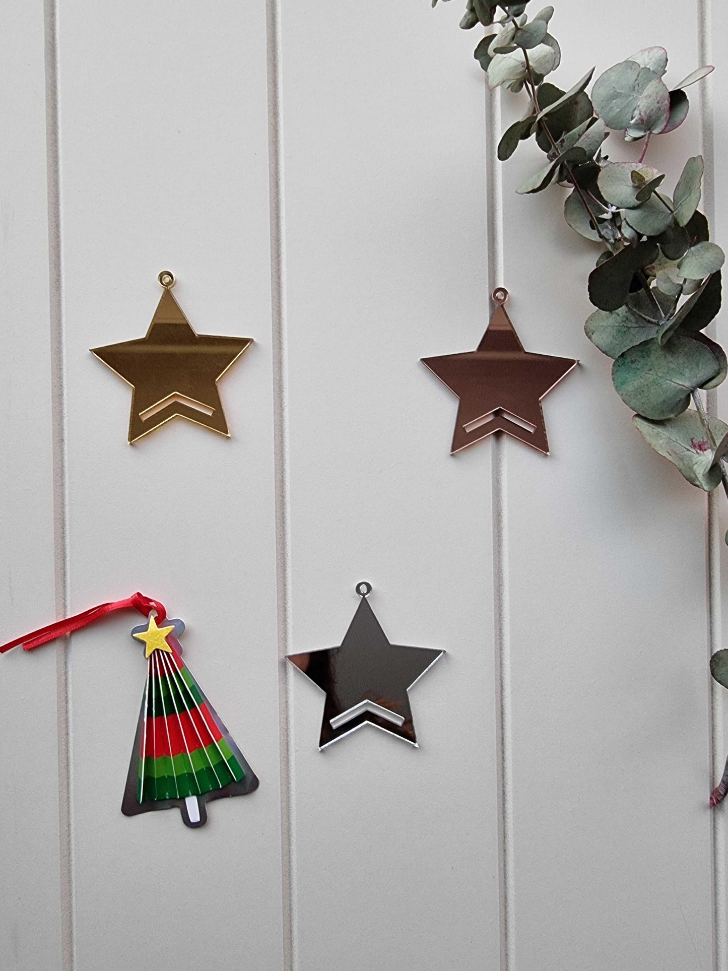 Modern Acrylic Star Christmas DIY | Gold-Rose Gold-Silver Stardust Melbourne