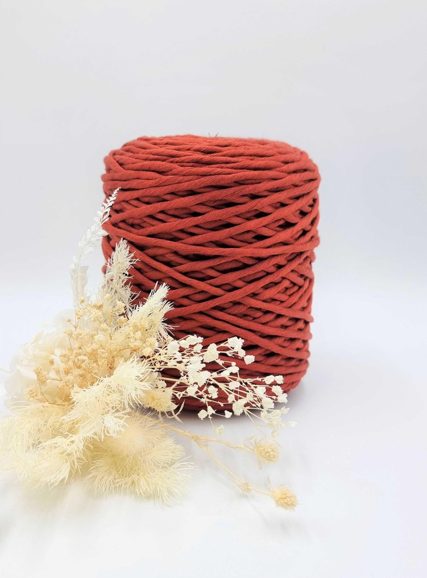 Red Velvet Macrame Cord - 3MM  Single Strand Luxe Cotton String 1KG Stardust Melbourne