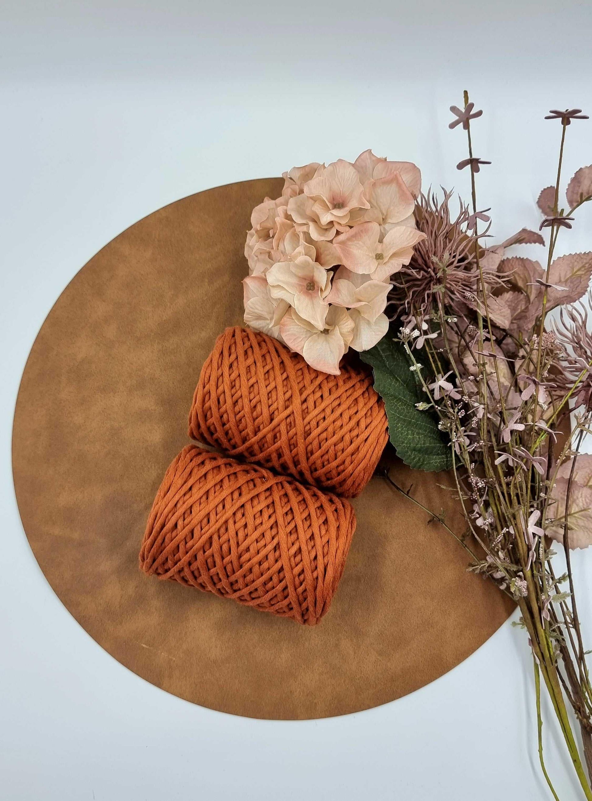Rust - 3MM  Single Strand Luxe Cotton String Stardust Melbourne