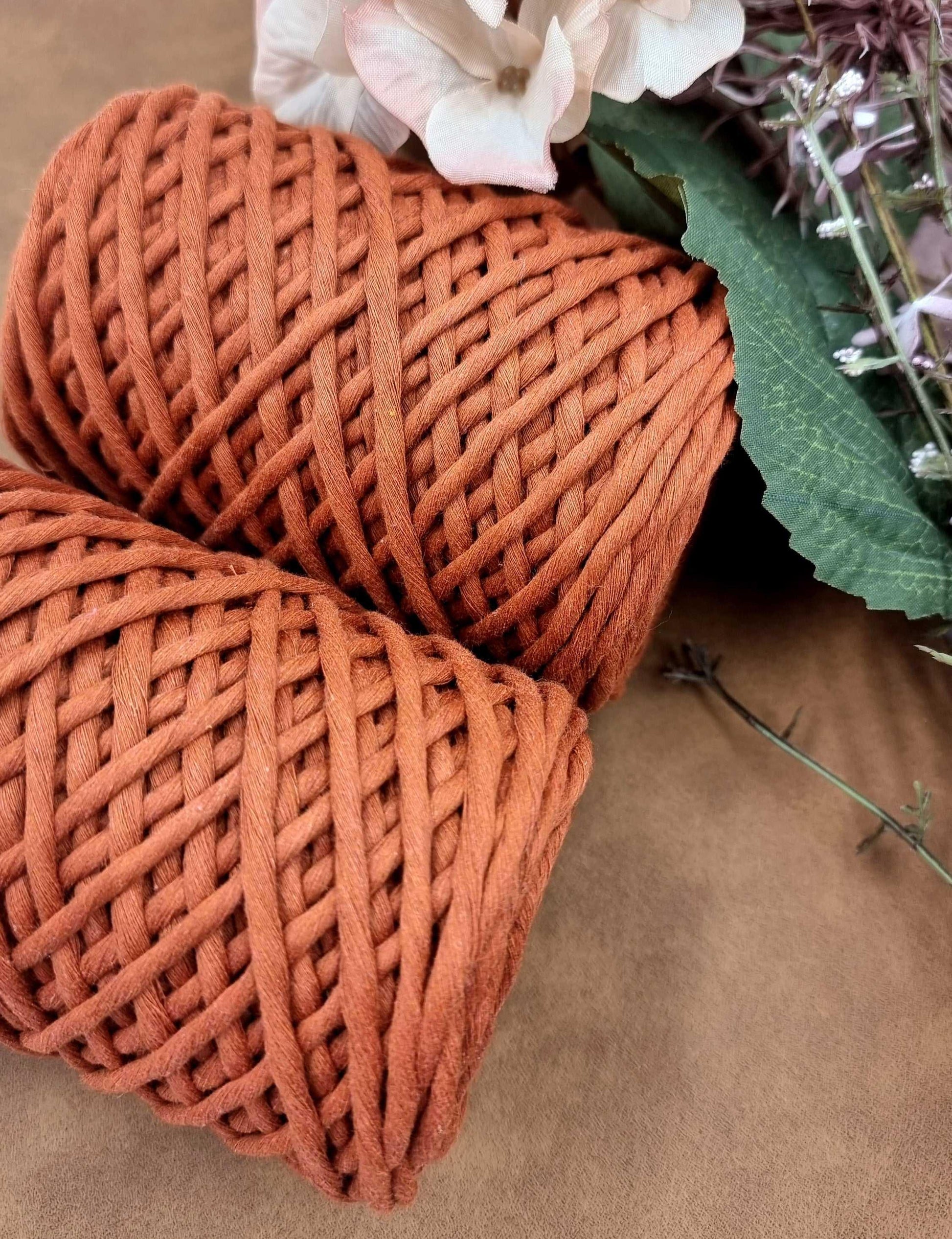 Rust - 3MM  Single Strand Luxe Cotton String Stardust Melbourne