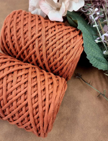 Rust - 3MM  Single Strand Luxe Cotton String Stardust Melbourne