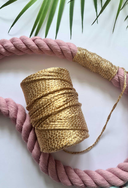 Shiny Macrame cord Shiny Luxe String | Gold - Rose Gold - Silver Stardust Melbourne