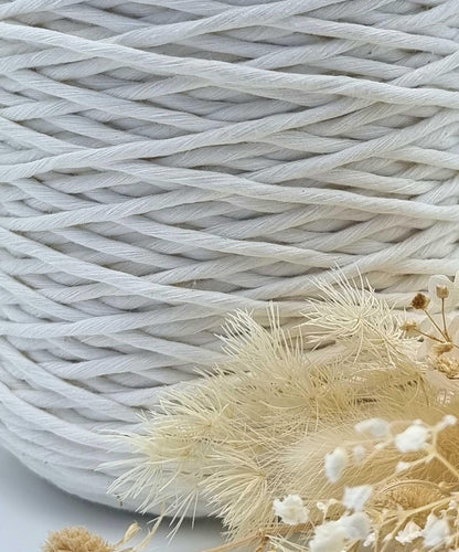 Snow White - 3MM Single Strand Luxe Cotton String 1KG Stardust Melbourne