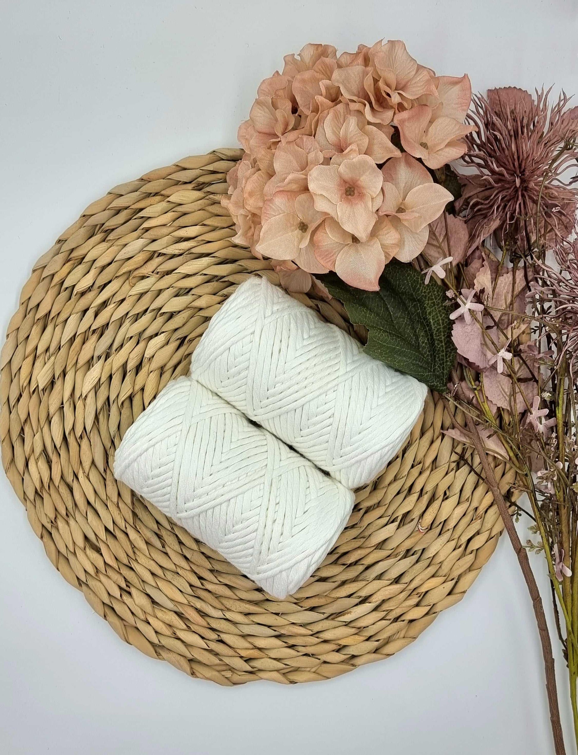 Snow White - 3MM  Single Strand Luxe Cotton String Stardust Melbourne