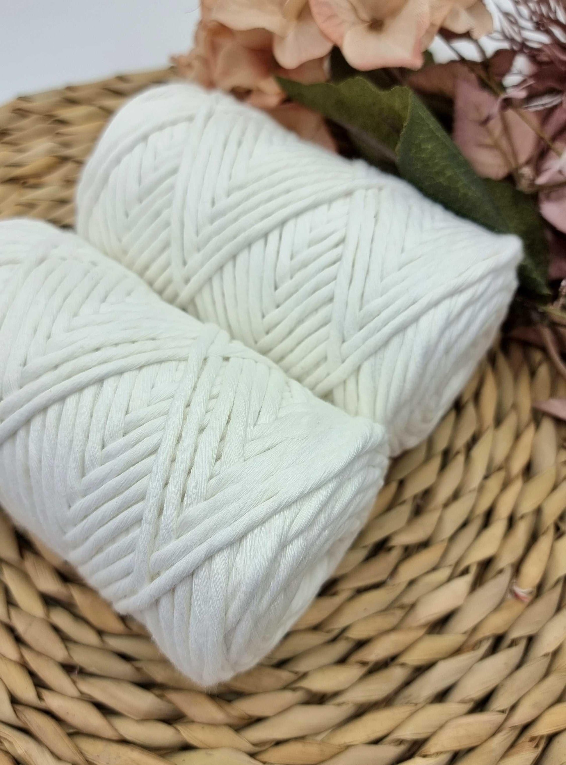 Snow White - 3MM  Single Strand Luxe Cotton String Stardust Melbourne