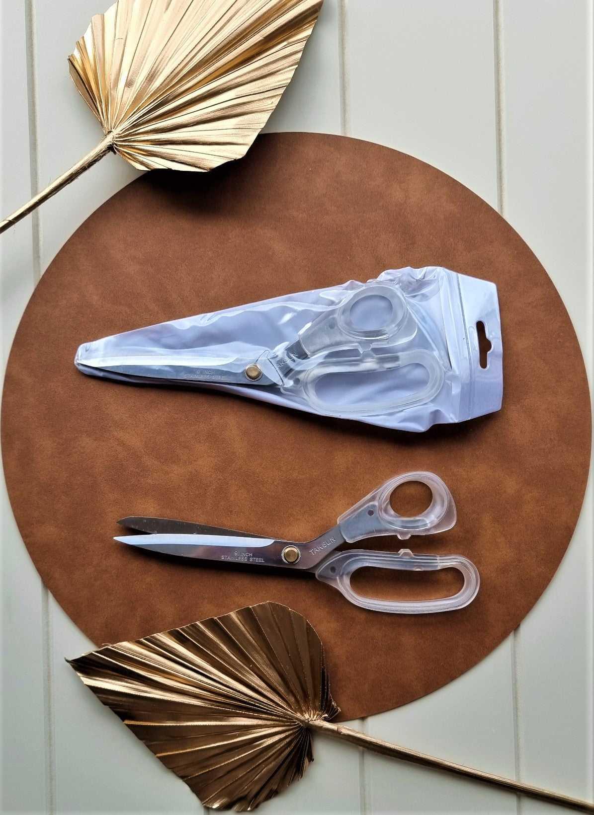 Transparent Handle Stainless Steel Scissors 23cm | Length 9'' |  Weight 140g Stardust Melbourne