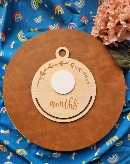 Wooden Macrame Baby Milestone Frame | L : 20cmx23cm | S : 10cmx11cm Stardust Melbourne