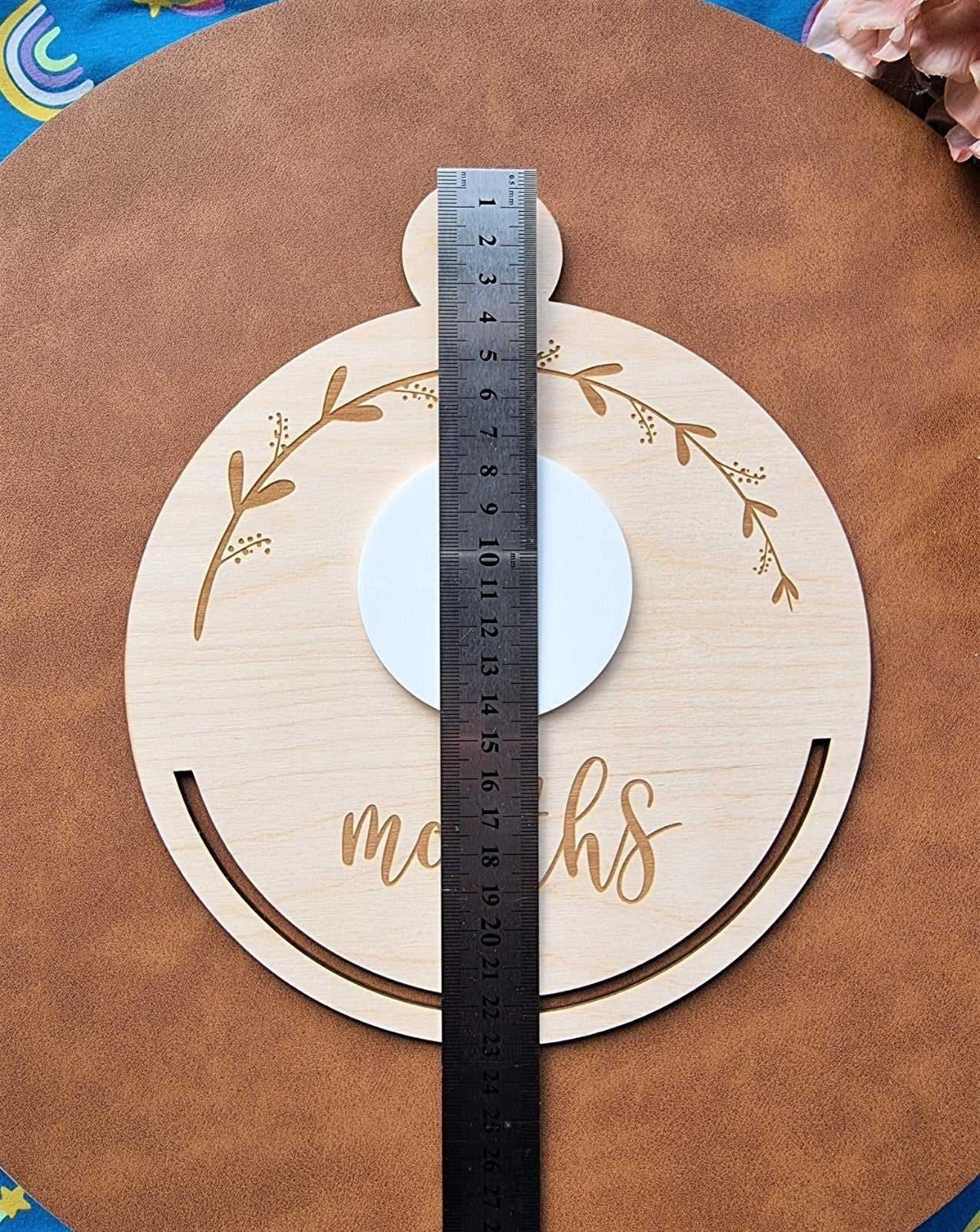 Wooden Macrame Baby Milestone Frame | L : 20cmx23cm | S : 10cmx11cm Stardust Melbourne