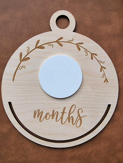 Wooden Macrame Baby Milestone Frame | L : 20cmx23cm | S : 10cmx11cm Stardust Melbourne